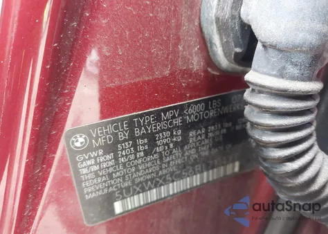 2011 BMW X3 xDrive28I from USA, damaged, VIN 5UXWX5C56BL711423